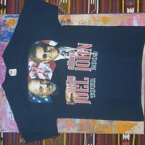 Elton John Billy Joel Face to Face  2009 concert tour graphic tee